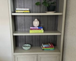 Martin Furniture Hartford White Bookcase with Lower Doors