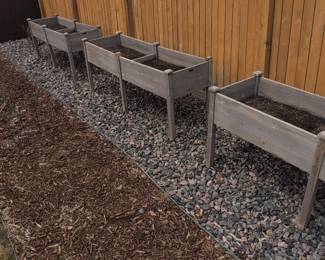 Elevated Wooden Raised Garden Bed second image