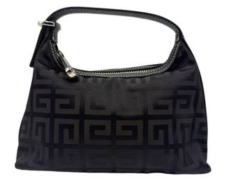 Fendi Black Zucca Pattern Nylon Mini Shoulder Bag