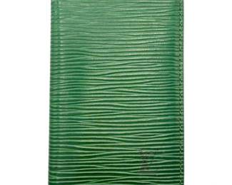 Louis Vuitton Green Epi Leather Passport Cover