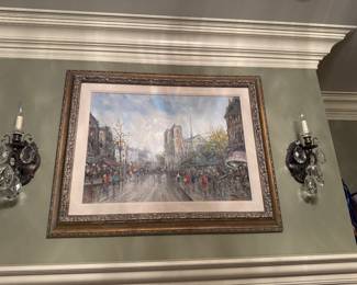 Paris Street Scene Painting 