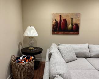 Table s,  Lamps and prints 