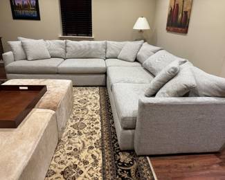 Pottery Barn Sectional - cleaned professionally for your home 
