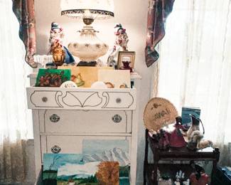 Gone With the Wind style Lamp, Original Artwork