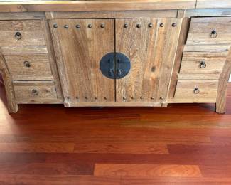Solid teak side board/entertainment center