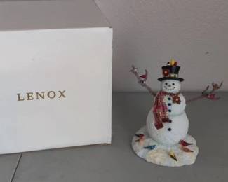 Collectible Lenox Snowman Figurine