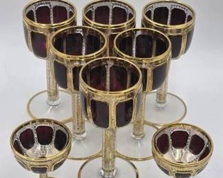 bohemian ruby glassware
