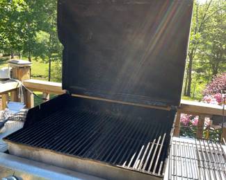 H9 - $125. Weber Genesis Grill includes propane tank. Measures 56 W by 26 D by 48 T. 