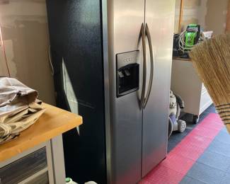 H28 - $150. Frigidaire Refrigerator. Model # MRT18TRFW3. Measures 36 W by 29.75 D by 69 T. Has been used in the garage so we're unable to test water/ice. 