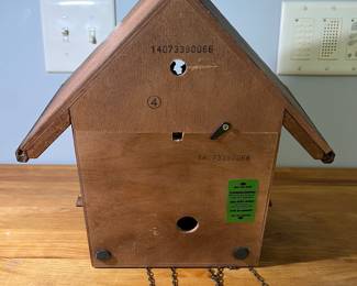 H42 - $180. VTG BlackForest Handcrafted Chalet Cuckoo Clock. Made in Germany by Hones. 
