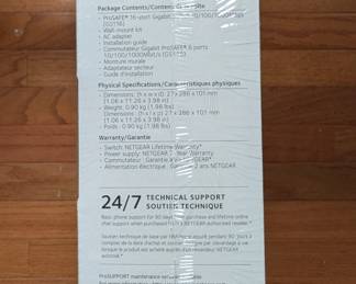 H59 - $40. Netgear ProSafe 16-Port Gigabit Switch.  New in box - sealed. 