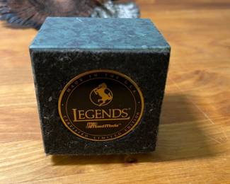 H54 - $200. Eagle Statue,  made in the USA. Legends, limited edition. On the back it is stamped K. Cantrell. "Spiral Flight" USA. 1993 Legend. Measures 12” Tall