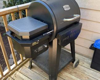 H10 - $200. Pit Boss Pro Series Smoker. Model # DH10740. (Pit Boss Pro 600-Sq. in Black Pellet Grill) Measures 36" W by 24" D by 48" T 
