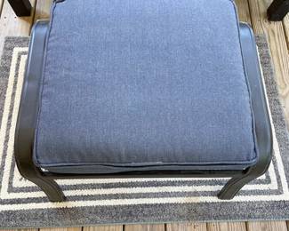 H8 - $150. Outdoor Convertible Loveseat/Day Bed. Measures 60 W by 33 D by 34 T. Used on a screened in porch and does have some sun fading but otherwise very good condition!