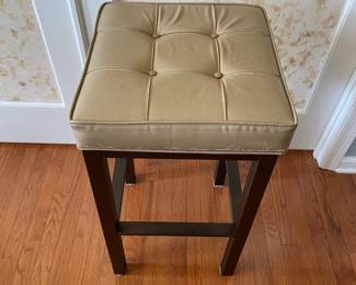 H14 - $40. Bar Stools (Pair). Measures 16.5 W by 16.5 D by 29.75 T