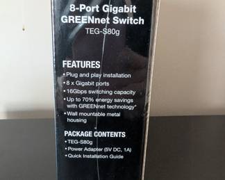 H66 - $15. Trendnet 8-Port Gigabit Greennet Switch. New in Package. 