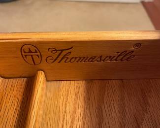 H6 - $150. Thomasville Desk. Measures 42 W x18 D x 30 T. Very good condition - has one small water ring - see photos. 