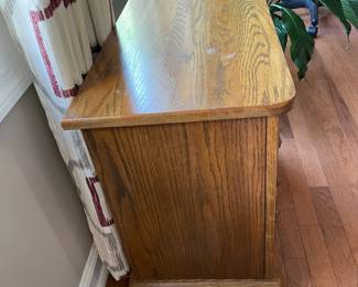H2 - $75. Small 3 Drawer Chest (bottom drawer looks like 2 but it's 1 deep drawer.) Measures 23.75 W x 13.75 D x 22 T 