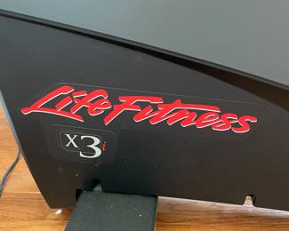 H18 - $1,700. Life Fitness x3i Elliptical Cross-Trainer. 80" long  x 62" tall. 
