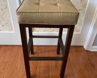 H14 - $40. Bar Stools (Pair). Measures 16.5 W by 16.5 D by 29.75 T
