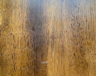 H104 - $450. Dining room Table set manufactured by Latitude Tree Furniture. Includes 4 chairs and bench set. Table Measures 77.5 W by 40 D by 30 T. Chairs measure at 19.5 W by 21 D by 40.25 T, Seat Height  is 18 T.  Bench measures 64 W by 16 D by 18 T.  Table top has some signs of wear and love but very sturdy and a great set!