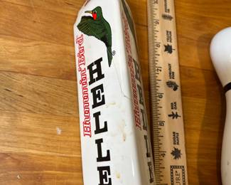 H84 - $90. Variety of Beer pull handles. Yuengling, Red Oak (has damage), Ginger's Revenge,  Bowling Pin, Modelo, Labatt Bleu, Dos Equis, Worsteiner. 