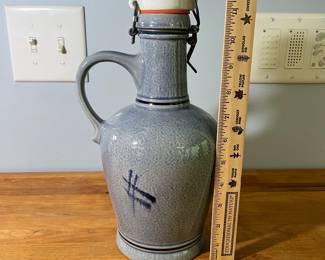 H49 - $15. VTG Marzi +Remy Pottery Wine Jug, from Germany. 