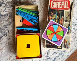 H46 - $20. 1967 Ideal “Careful” game. The toppling tower game. 