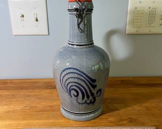 H49 - $15. VTG Marzi +Remy Pottery Wine Jug, from Germany. 