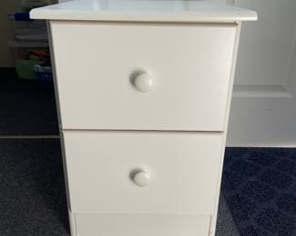 H23 - $25. 2 Drawer Cabinet. 16 W by 15.75 D by 22 T 