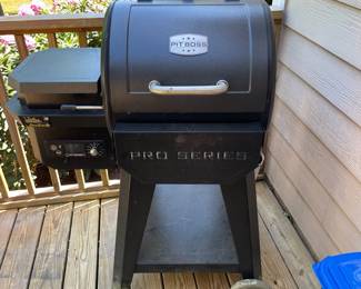H10 - $200. Pit Boss Pro Series Smoker. Model # DH10740. (Pit Boss Pro 600-Sq. in Black Pellet Grill) Measures 36" W by 24" D by 48" T 