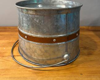 H78 - $65. Large VTG Liberty glass drink Dispenser 2.5 Gallon with stand. Measures 8" D x 15.5" T 