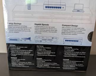 H66 - $15. Trendnet 8-Port Gigabit Greennet Switch. New in Package. 