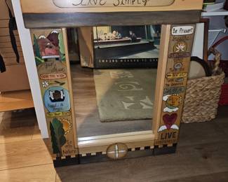 Sticks "Live Simply" Mirror