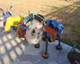 Aaron Jackson EE-I-EE-I-O Metal Sculpture