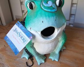 Jim Shore Frog Bird House