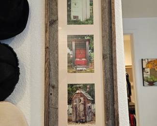 Frame Triptych of Outhouse Photographs by Bo Svensson