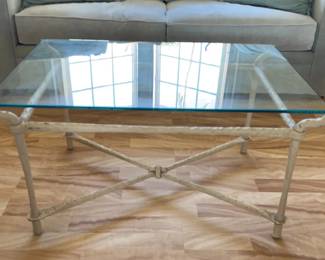 KKS094- Giacometti-Style Wrought Iron Coffee Table