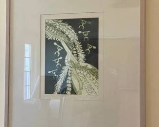 KKS068 - Framed Pacific/Hawaiian Artwork 