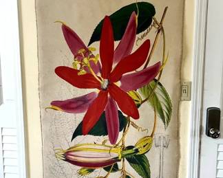 KKS106- Large Canvas Botanical Wall Art / Wall Hanging