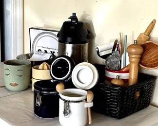 KKS027- Kitchen Decor, Coffee Carafe, And Countertop Items