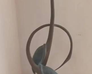 KKS032 Brass Lifesize Entwined Cranes