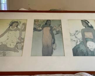 KKS070 - Print Of Three Polynesian Women 