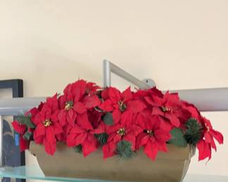 KKS141- Christmas Poinsettia Centerpiece Decor