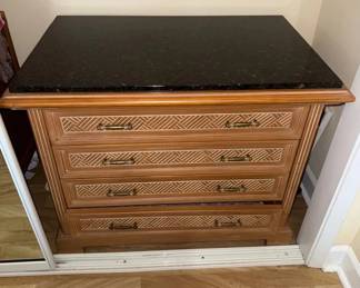 KKS104 Granite-Topped Wooden Dresser