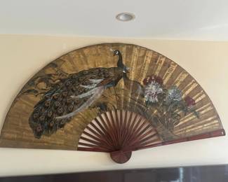 KKS083 Large Decorative Painted Fan