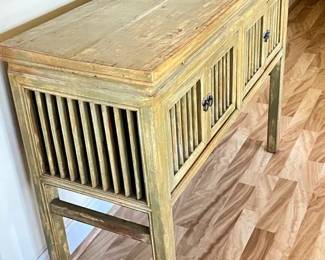 KKS092- Solid Wood Entryway/ Entertainment Cabinet 