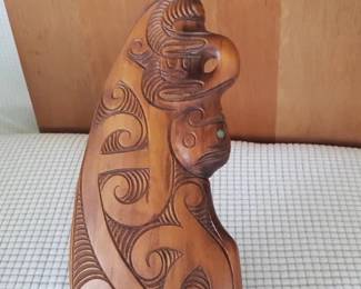 KKS007- Wooden Replica Traditional Māori Wahaika