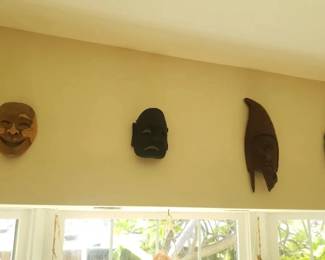 KKS020 Decorative Wood Mask Wall Hangings