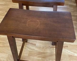 KKS053 - Two Saddle Bar Stools